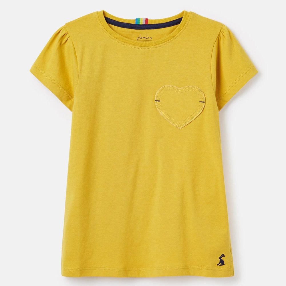 NWT Joules Short Sleeve Heart Patch T-Shirt-12yr